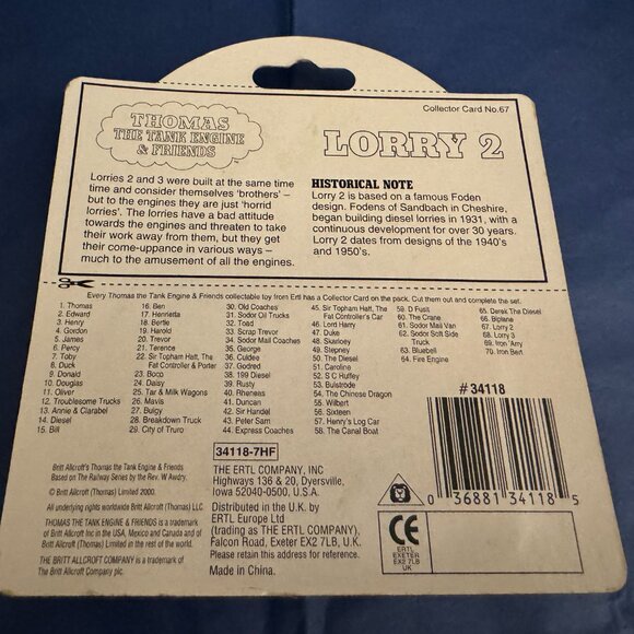 2000 Thomas Train ERTL Guillane Metal Lorry 2 - Picture 2 of 2